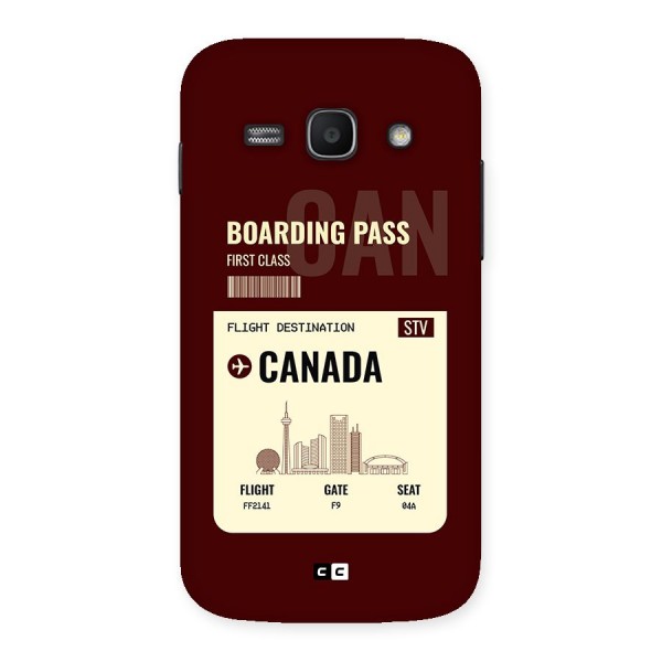 Canada Boarding Pass Back Case for Galaxy Ace3