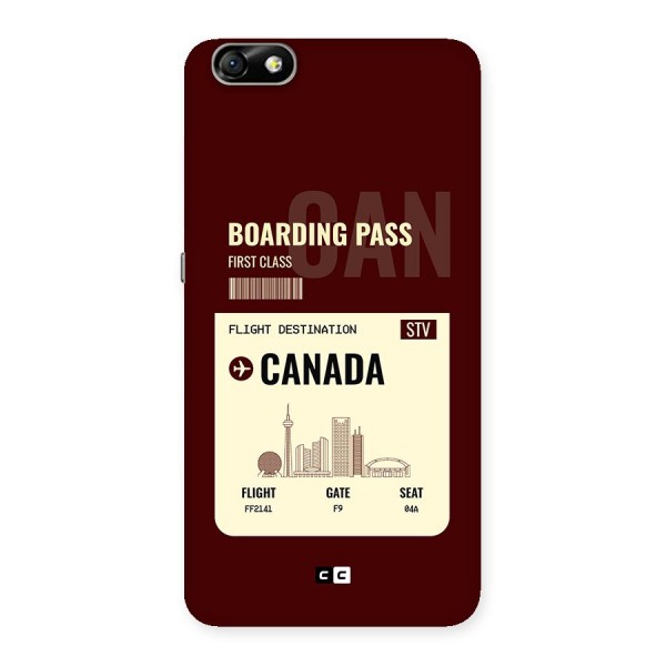 Canada Boarding Pass Back Case for Honor 4X