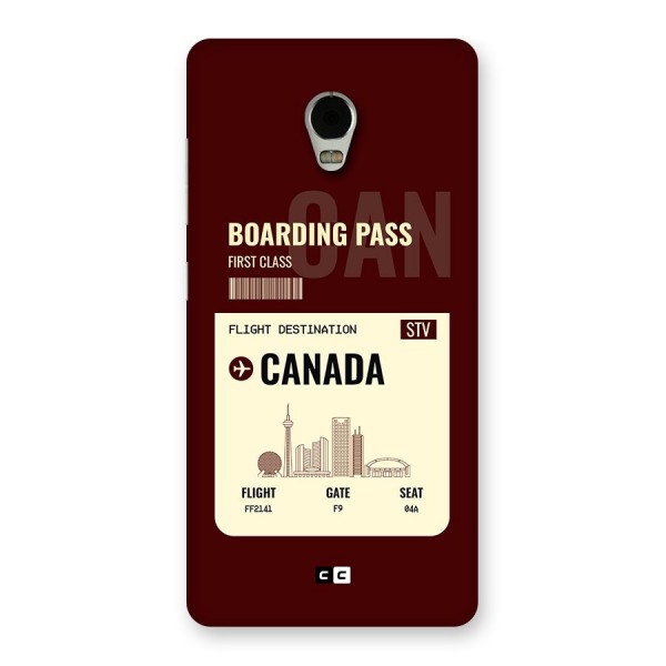 Canada Boarding Pass Back Case for Lenovo Vibe P1