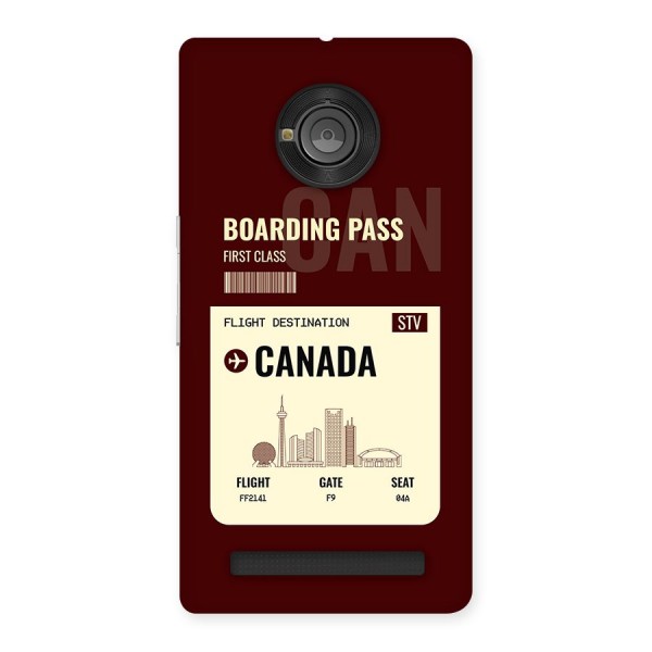 Canada Boarding Pass Back Case for Yunique