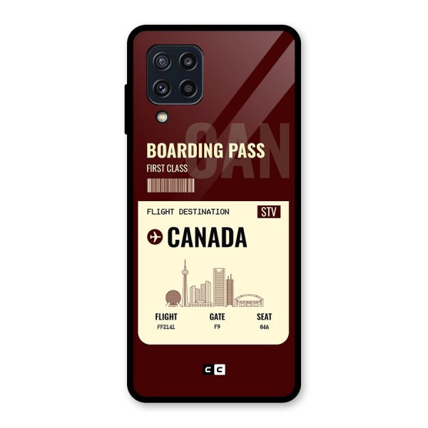Canada Boarding Pass Glass Back Case for Galaxy M32
