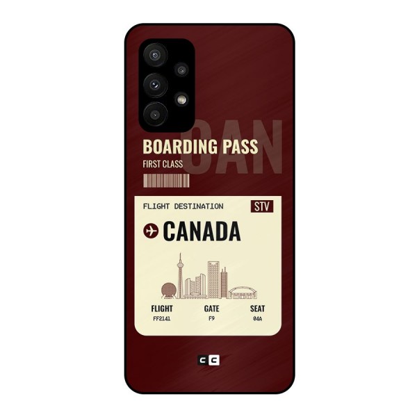 Canada Boarding Pass Metal Back Case for Galaxy A23