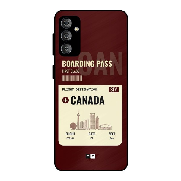 Canada Boarding Pass Metal Back Case for Galaxy F23