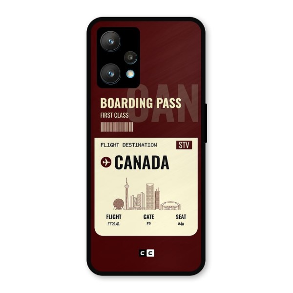 Canada Boarding Pass Metal Back Case for Realme 9 Pro Plus 5G