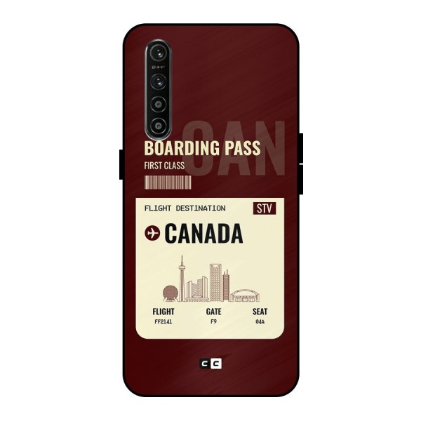 Canada Boarding Pass Metal Back Case for Realme XT