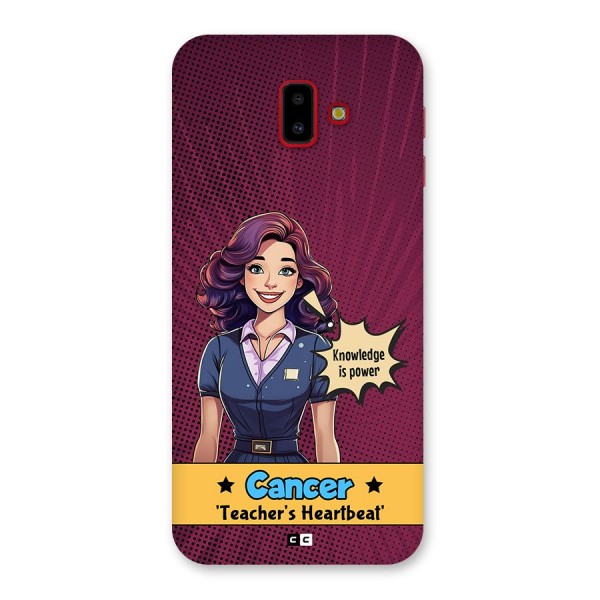 Cancer Heartbeat Back Case for Galaxy J6 Plus
