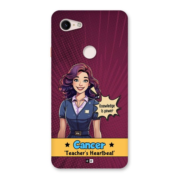 Cancer Heartbeat Back Case for Google Pixel 3 XL