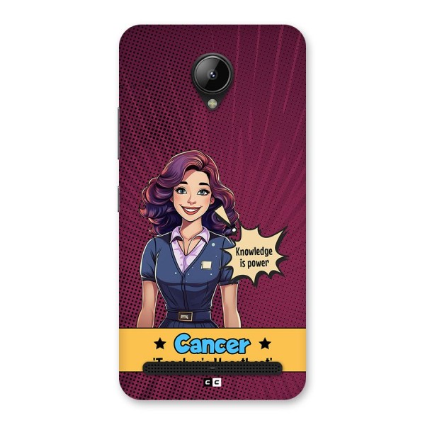 Cancer Heartbeat Back Case for Lenovo C2