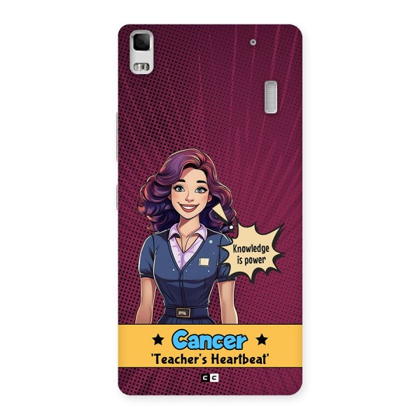 Cancer Heartbeat Back Case for Lenovo K3 Note
