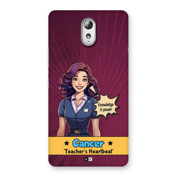 Cancer Heartbeat Back Case for Lenovo Vibe P1M