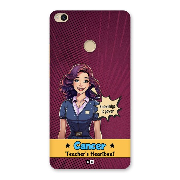 Cancer Heartbeat Back Case for Mi Max 2