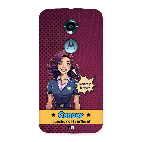 Cancer Heartbeat Back Case for Moto X2