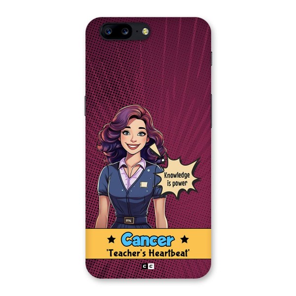 Cancer Heartbeat Back Case for OnePlus 5