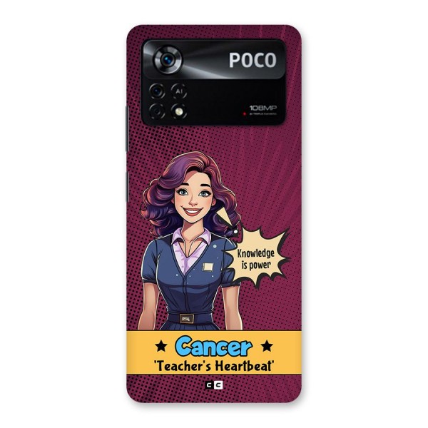 Cancer Heartbeat Back Case for Poco X4 Pro 5G