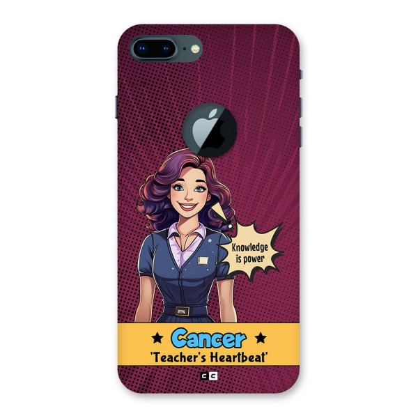 Cancer Heartbeat Back Case for iPhone 7 Plus Logo Cut