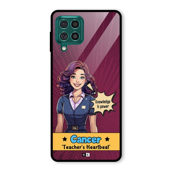 Cancer Heartbeat Glass Back Case for Galaxy F62