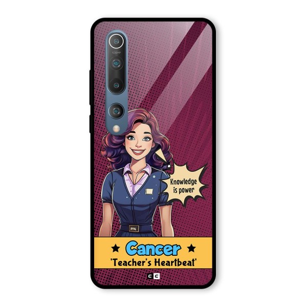 Cancer Heartbeat Glass Back Case for Mi 10