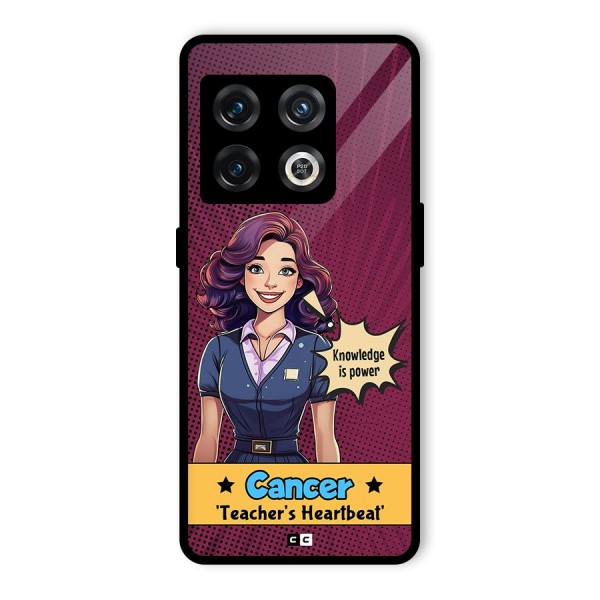 Cancer Heartbeat Glass Back Case for OnePlus 10 Pro 5G