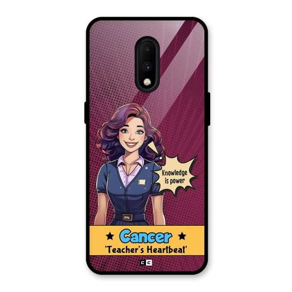 Cancer Heartbeat Glass Back Case for OnePlus 7