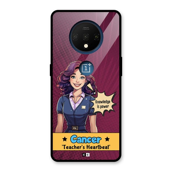 Cancer Heartbeat Glass Back Case for OnePlus 7T