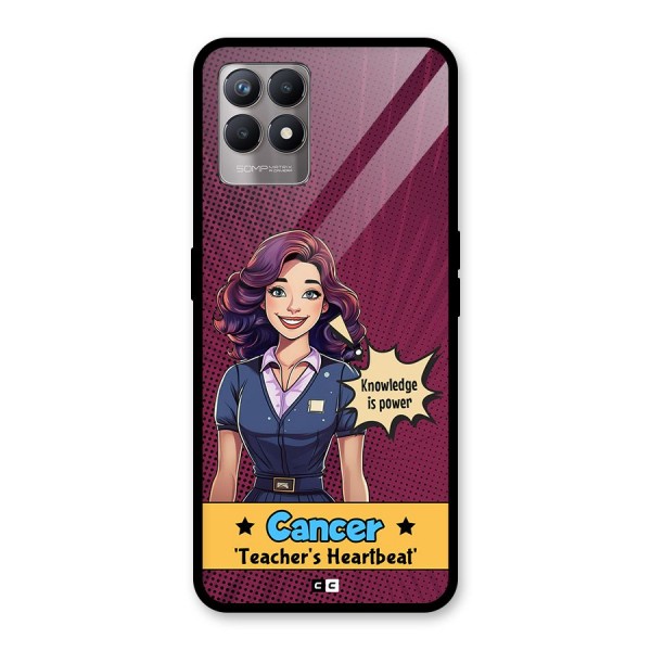 Cancer Heartbeat Glass Back Case for Realme 8i