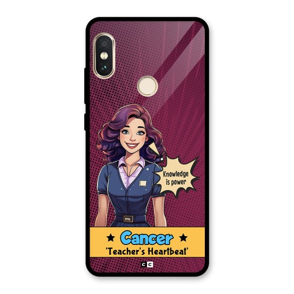 Cancer Heartbeat Glass Back Case for Redmi Note 5 Pro