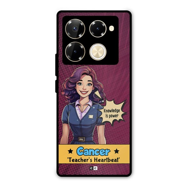 Cancer Heartbeat Metal Back Case for Infinix Note 40 Pro Plus