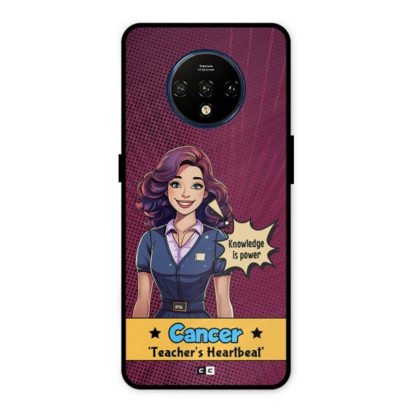 Cancer Heartbeat Metal Back Case for OnePlus 7T
