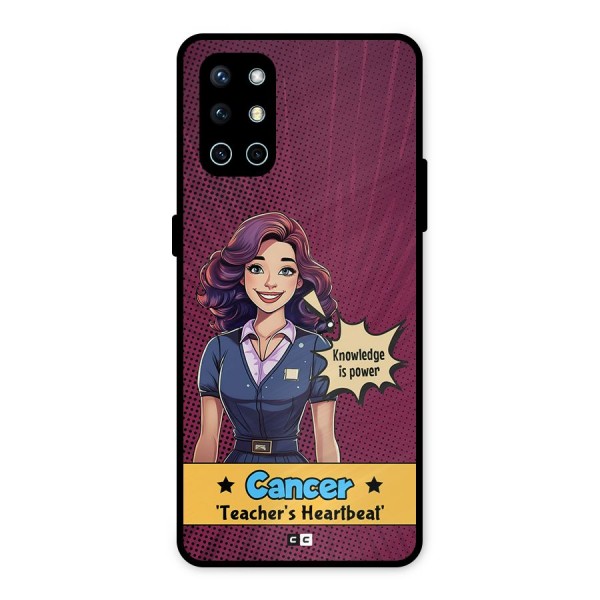 Cancer Heartbeat Metal Back Case for OnePlus 9R