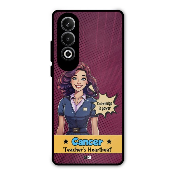 Cancer Heartbeat Metal Back Case for OnePlus Nord CE4