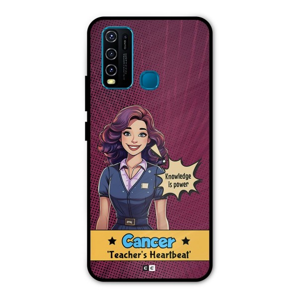 Cancer Heartbeat Metal Back Case for Vivo Y50