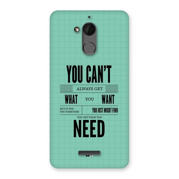 Cant Always Get Back Case for Coolpad Note 5