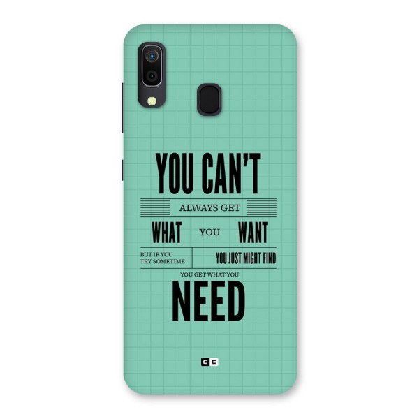 Cant Always Get Back Case for Galaxy A20