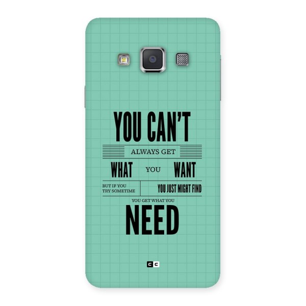 Cant Always Get Back Case for Galaxy A3