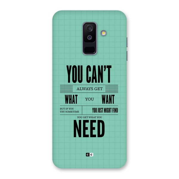 Cant Always Get Back Case for Galaxy A6 Plus