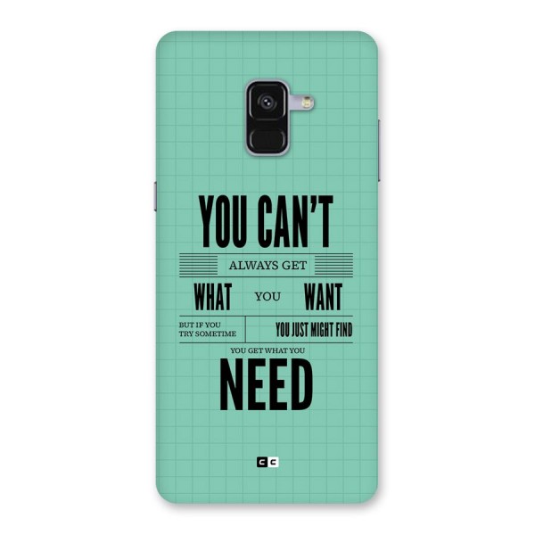 Cant Always Get Back Case for Galaxy A8 Plus