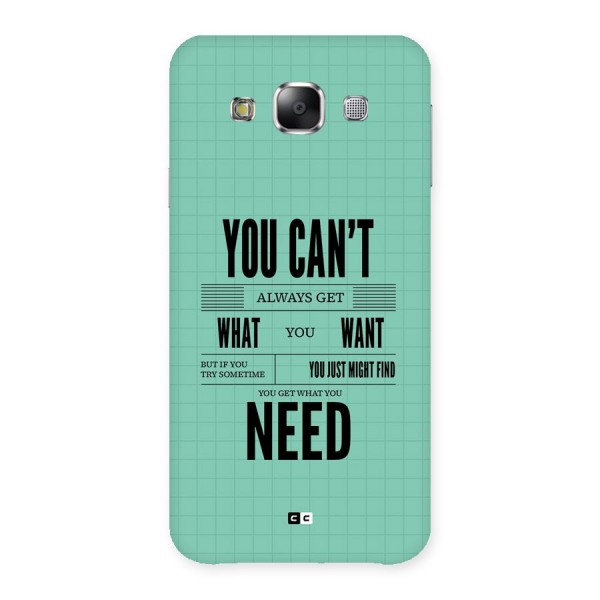 Cant Always Get Back Case for Galaxy E5