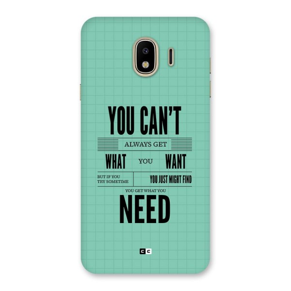 Cant Always Get Back Case for Galaxy J4