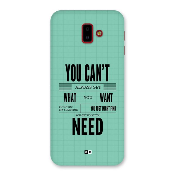 Cant Always Get Back Case for Galaxy J6 Plus