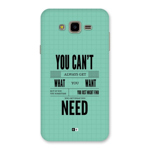Cant Always Get Back Case for Galaxy J7 Nxt