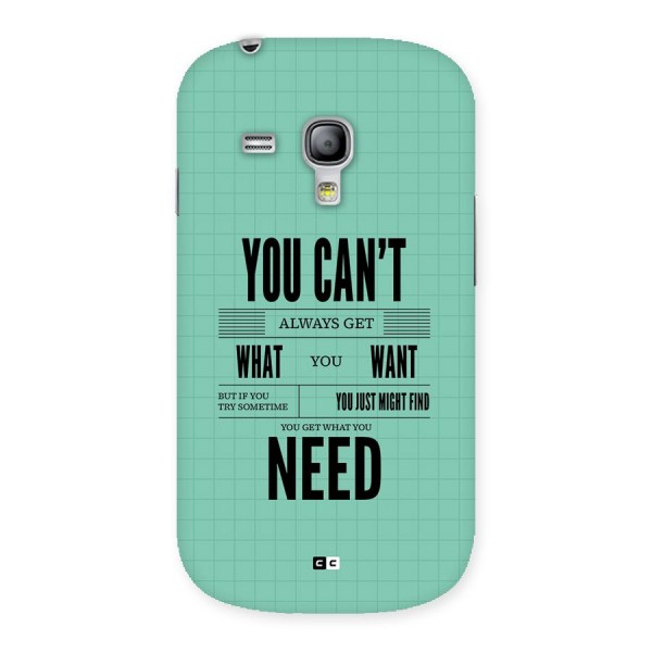 Cant Always Get Back Case for Galaxy S3 Mini