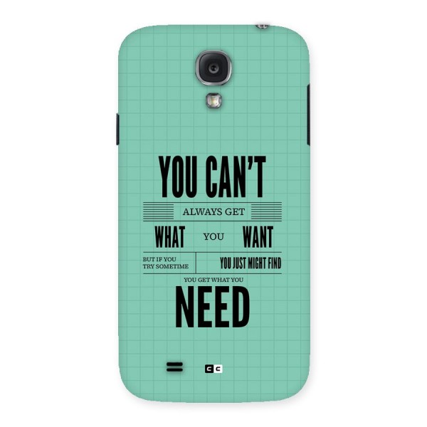 Cant Always Get Back Case for Galaxy S4