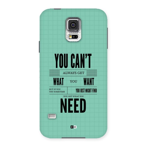 Cant Always Get Back Case for Galaxy S5