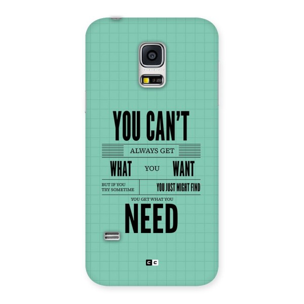Cant Always Get Back Case for Galaxy S5 Mini