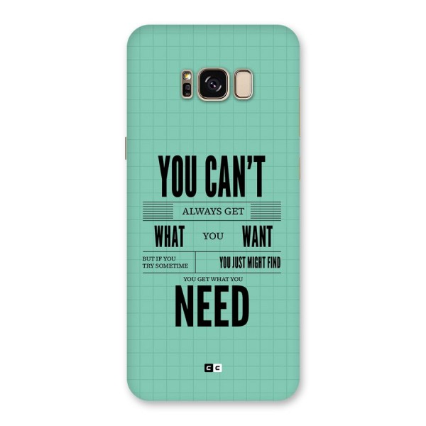 Cant Always Get Back Case for Galaxy S8 Plus