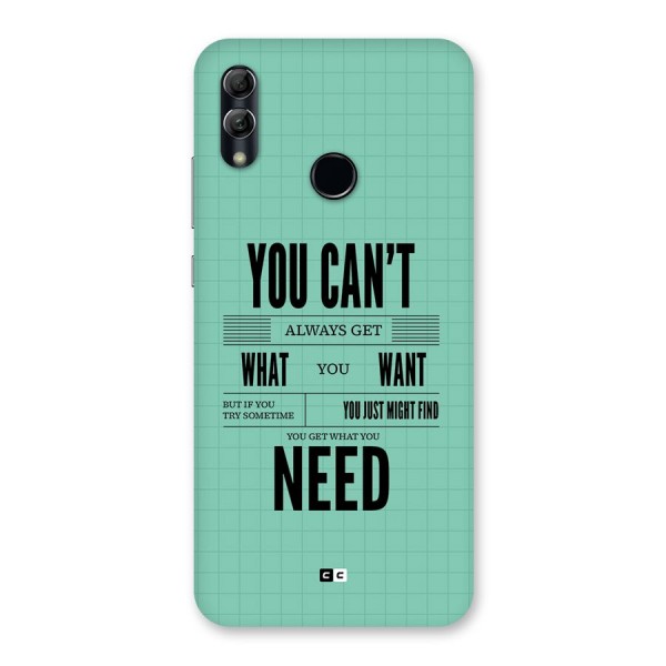 Cant Always Get Back Case for Honor 10 Lite