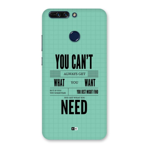Cant Always Get Back Case for Honor 8 Pro