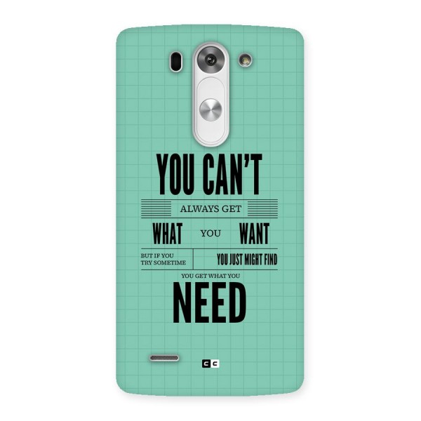 Cant Always Get Back Case for LG G3 Mini