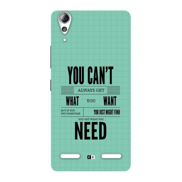 Cant Always Get Back Case for Lenovo A6000 Plus