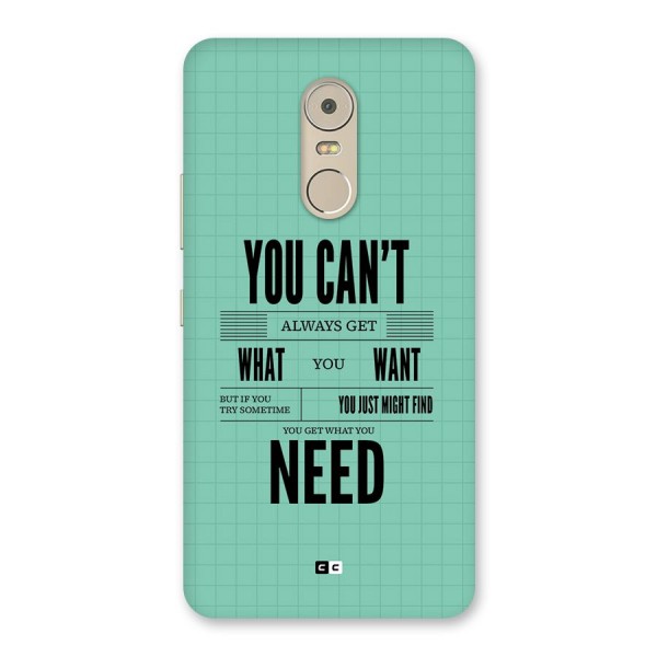 Cant Always Get Back Case for Lenovo K6 Note